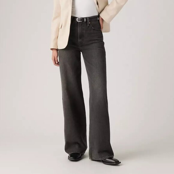 Levi's Black Flare & Wide Leg Jeans - Picture 1 of 4